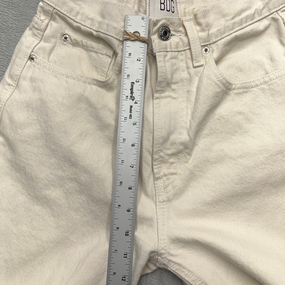 BDG High Rise Baggy Cream Denim Jeans Women's Size 26 - Picture 5 of 10